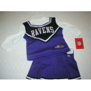 Baltimore Ravens Baby Cheerleader Skirt and Top  Sports 