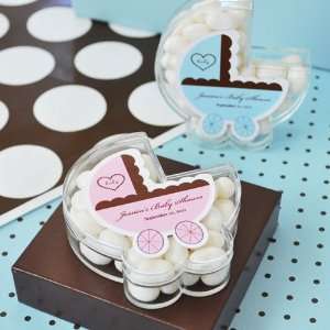  Personalized Baby Carriage Acrylic Favor Box: Health 