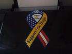 Support our Troops Patriotic (Yellow) car ribbon magnet  8 (1)  
