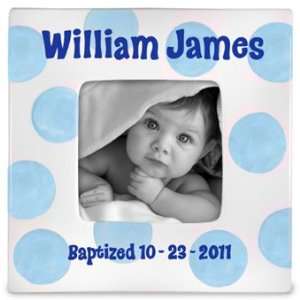  Baptism Baby (Boy) Ceramic Photo Frame: Baby