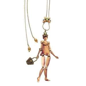 Michal Negrin Adjustable Tie Necklace Designed with Flapper Girl 