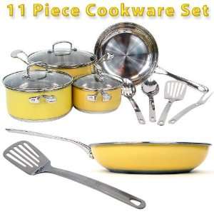  Roy Yamaguchi 11 piece Stainless Steel Cookware Set 