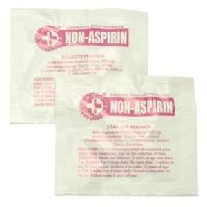  100 Non Aspirin Packs with 2 Tablets