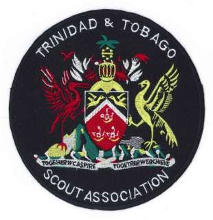 TRINIDAD & TOBAGO Scout Association Official Emblem Backpatch (Jacket 