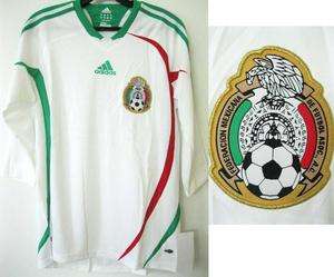 BNWT MEXICO AWAY 2008/2009 3/4 SLEEVES FOOTBALL JERSEY TRIKOT MAILLOT