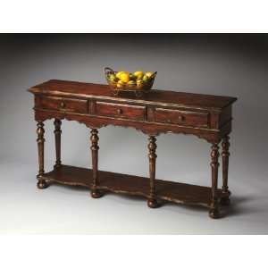  Console Table by Home Gallery Stores   Tobacco Leaf 