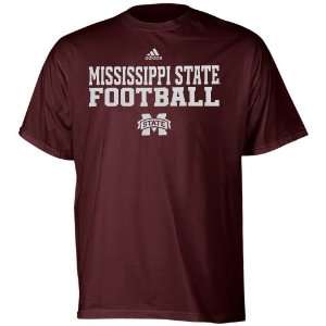adidas Mississippi State Bulldogs Youth 2011 Practice T Shirt   Maroon 
