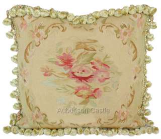 Shabby French Chic Aubusson Rug PINK BLUE CREAM  