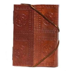 Leather Bound Travel Journal 5 x 7   Fair Trade:  Home 