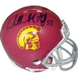 Willie McGinest Autographed/Hand Signed USC Trojans Replica Mini 