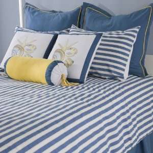   Seashore Bedding Set in White / Yellow / Blue   King: Home & Kitchen