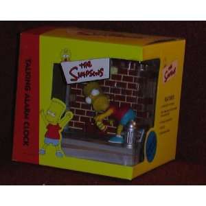  Simpsons Bart Simpson with Spray Paint Talking Alarm Clock 