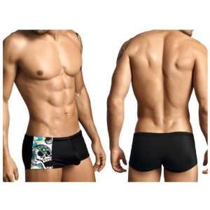  Clever Mens Black Printed Swimsuit Trunk X Large Sports 