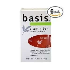  Special pack of 5 Basis Soap Vitamin Bar 4 oz bar Health 