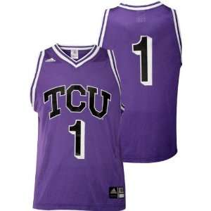  : TCU Horned Frogs Basic  No. 1  Basketball Jersey: Sports & Outdoors