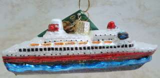 OLD WORLD Cruise Ship ORNAMENT Voyage Trip TRAVEL 46030  