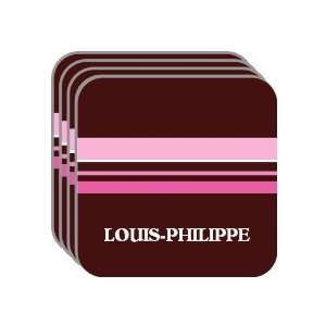 Personal Name Gift   LOUIS PHILIPPE Set of 4 Mini Mousepad Coasters 