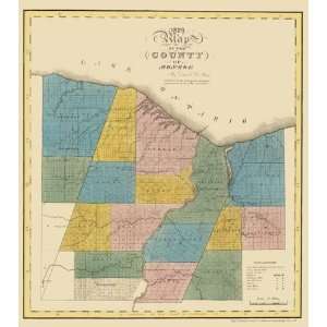    MONROE COUNTY NEW YORK (NY/ROCHESTER) MAP 1829