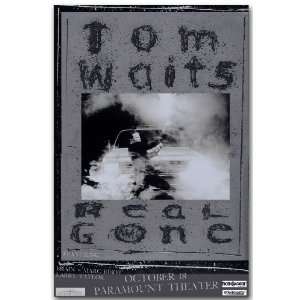 Tom Waits Poster   Concert Real Gone Tour 