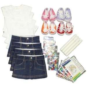   American Girl doll clothes design your own party package: Toys & Games