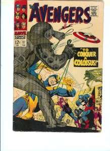 The Avengers Marvel Comic Book 37 Silver Age  