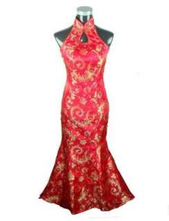Chinese Womens Evening Dress Cheong sam Size:S 3XLAA  