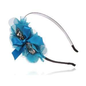   Gift Mesh Nest Big Topaz Crystal Bead Fashion Hair Headband: Jewelry