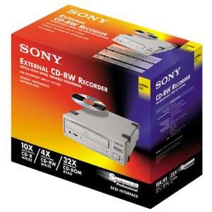  Sony 32X/10X/4X Spressa External CD Rewritable SCSI Drive 