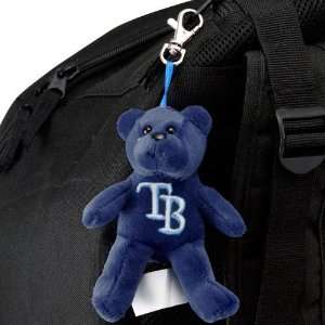  Tampa Bay Rays Navy Blue Plush Bear Keychain: Sports 