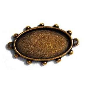  Oval Hobnail Bezel, Bronze Plated: Arts, Crafts & Sewing