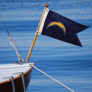  NFL San Diego Chargers 18.5 x 12 Navy Blue Boat Flag 