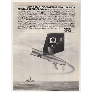   1983 King Radio Northrop BQM 74C Target Drone Print Ad