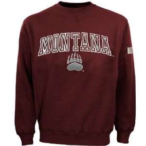 Montana Grizzlies Maroon Automatic Crew Sweatshirt (Large 