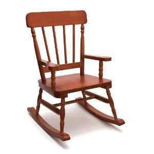 Lipper International High Back Pine Childs Rocking Chair, Cherry 