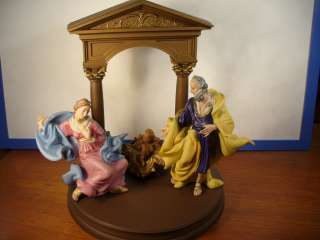   VATICAN NATIVITY COLLECTION BABY JESUS, JOSEPH, MARY AND MANGER  