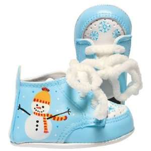 Lil Tootsies Hand Painted Baby Shoes, Santas Helper, 3 6 