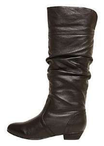 STEVE MADDEN Tall Leather Convertible Boots, Black & Cognac  