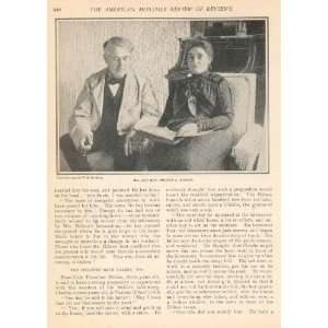  1902 Print Mr Mrs Thomas Alva Edison: Everything Else