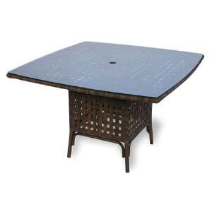  Lloyd Flanders Haven 84 Square Umbrella Table in Tobacco 