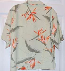 Tommy Bahama BIRD OF PARADISE 100% Silk Shirt _Women S  