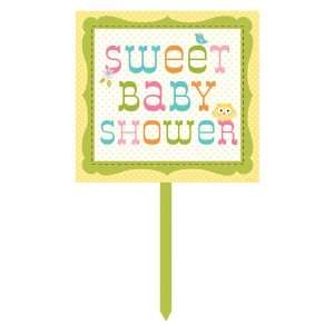  Owl Baby Shower Plastic Yard Signs 
