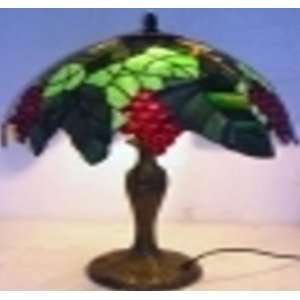 Tiffany Style Jeweled Fruit Lamp 