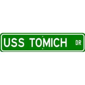  USS TOMICH DE 242 Street Sign   Navy Patio, Lawn & Garden