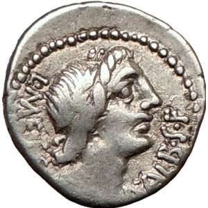Roman Republic C. Poblicius Malleolus APOLLO ROMA 96BC Ancient Silver 