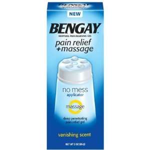  Bengay Pain Relief + Massage Gel 3oz (Pack of 3): Health 