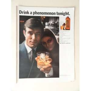   ad(drink a phenomenon tonight.) original vintage magazine Print Art