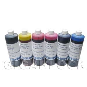  Gigablock UV Dye based 6 Bulk Pint(470ml x 6 bottles) inks 