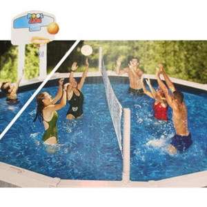 New Swimming Pool Water Basketball Volleyball In Pool Game Combo Set