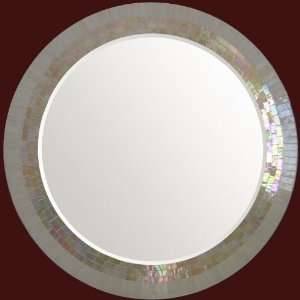  Glass Mosaic Mirror   28 Diameter: Home & Kitchen