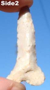 AACA, Texas, DRILL Artifact   Arrowhead, BEAUTIFUL WHITE AGATE  